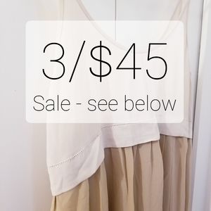 3/$45 + $4 off shipping